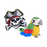 Multipet Margaritaville Pirate Skull and Parrot 2pk
