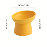 Elevated Tilted Ceramic Pet Bowls