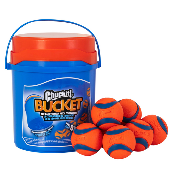 Petmate Chuck It Bucket with Ball 8pk