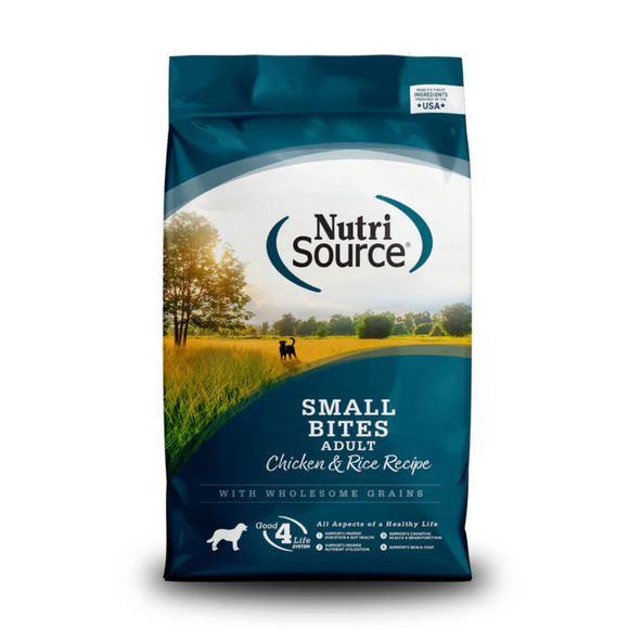 NutriSource Adult Chicken Rice Small Bites