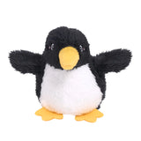 Plush penguin toy on a white background
