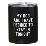 Santa Barbara My Dog & I Black Tumbler 12oz
