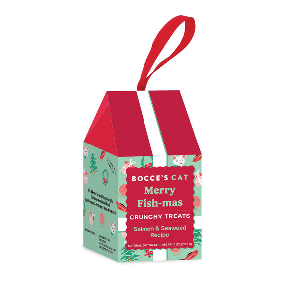 Bocce's Cat Treat/Ornament Merry Fish-mas 1oz*