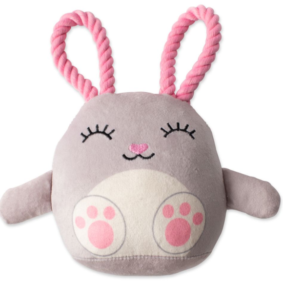 Fringe Ear-Resistible Plush Dog Toy