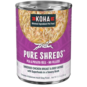 KOHA Dog GF Shredded Chicken Beef 12.5oz*