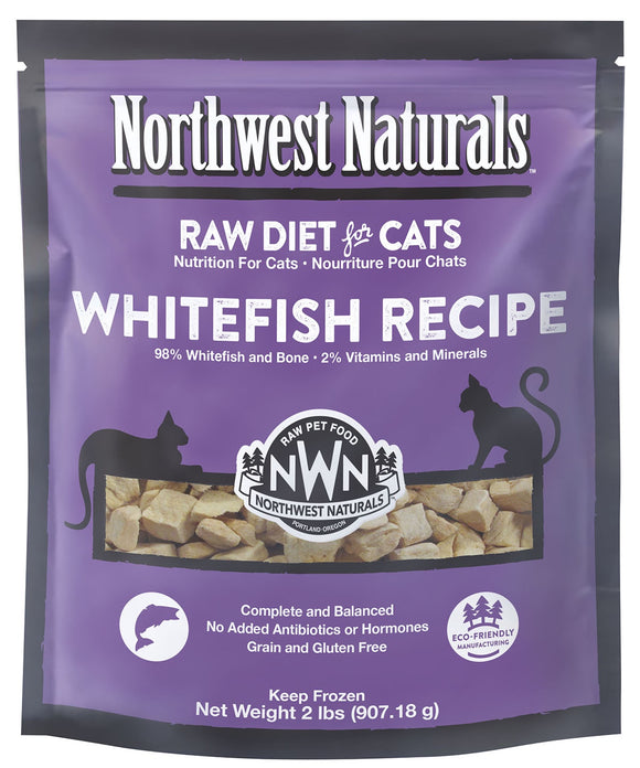 Northwest Naturals Cat Frozen Raw Nibbles Whitefish 2lb