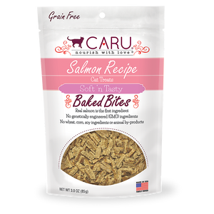 Caru Cat Soft N Tasty Natural Salmon Bites 3oz*