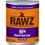 Rawz K9 Cans 96% Duck & Liver Pate 12.5oz