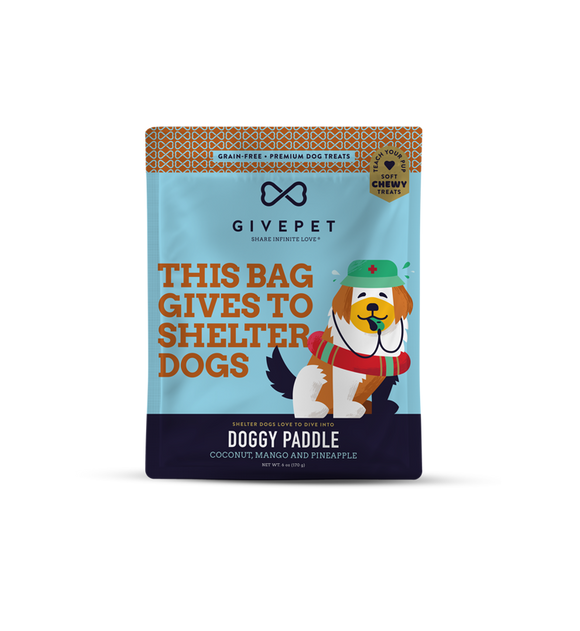 Give Pet GF Doggy Paddle Soft Treat 6oz*