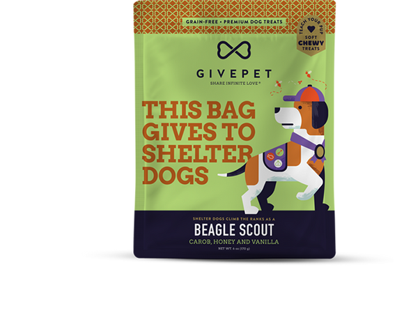 Give Pet GF Beagle Scout Soft Treat 6oz*