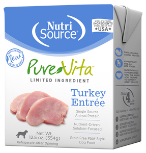 Purevita Dog Grain Free Turkey Entree 12.5oz*