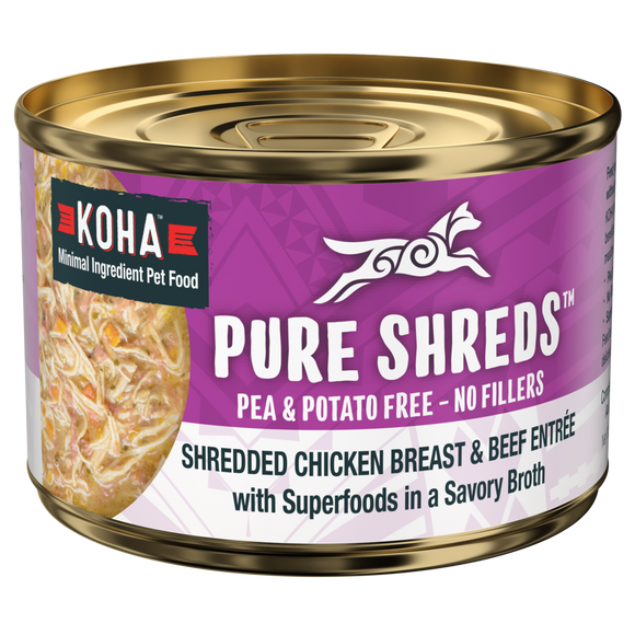 KOHA Dog GF Shredded Chicken Beef 5.5oz*