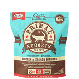 Primal Raw Cat Chicken Salmon Nugget 3lb
