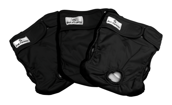 Pet Parents Washable Diaper Black 3pk*