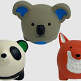 Multipet Latex Round Animals 2.5in*