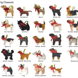 Chilly Dog Dog Christmas Ornament Asst