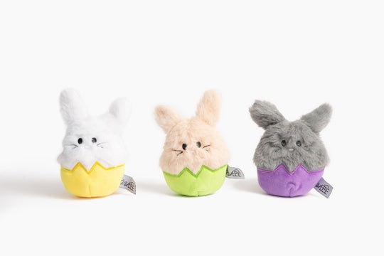 Midlee Easter Bunny Egg Dog Toys Asst